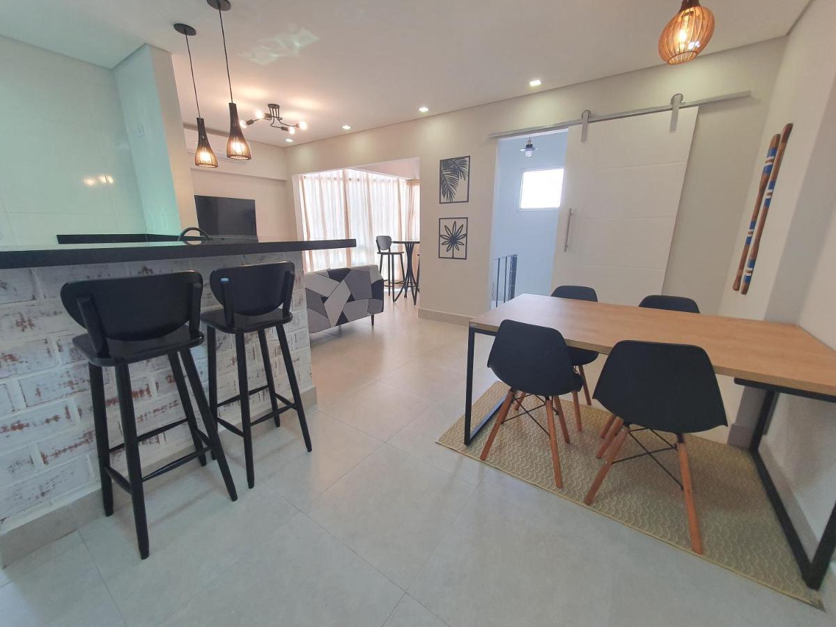 Lindo dúplex Guarujá 2 quartos a 300 mts praia Enseada Exterior foto