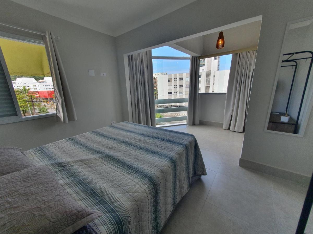 Lindo dúplex Guarujá 2 quartos a 300 mts praia Enseada Exterior foto